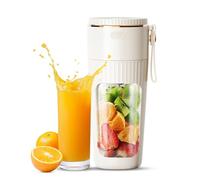 Pissente Frullatore Portatile, 340ml Grande Capacità e Facile da Pulire, Motore da 80w e 10 Lame in Acciaio Inossidabile, Ricarica Tramite USB, Potente 18000 Giri/min, Multifunzione e