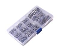Pissente Kit Assortimento di Viti e Dadi M3 in Acciaio Inossidabile 304, 440 Pezzi, Bulloni con Testa Esagonale e 2 Chiavi Esagonali per Riparazione di Macchinari e Mobili Fai Te