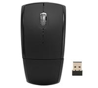 Pissente Mouse Senza Fili 2.4GHz Mouse Senza Fili con Nano Ricevitore USB e Pieghevole per PC e Laptop Notebook Computer Desktop Black