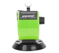 Pissente Piccolo Corpo, Facile Tenere, Vita a Lungo Servizio ABS Plastic Hand Tally Counter, Record a 4 Cifre con Base di Ganci per Statistiche Sui Dati, Frequenza della Conferenza (GREEN)