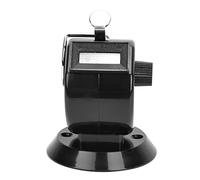 Pissente Piccolo Corpo, Facile Tenere, Vita a Lungo Servizio ABS Plastic Hand Tally Counter, Record a 4 Cifre con Base di Ganci per Statistiche Sui Dati, Frequenza della Conferenza (BLACK)