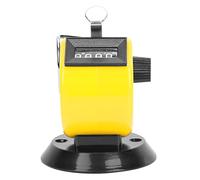 Pissente Piccolo Corpo, Facile Tenere, Vita a Lungo Servizio ABS Plastic Hand Tally Counter, Record a 4 Cifre con Base di Ganci per Statistiche Sui Dati, Frequenza della Conferenza (YELLOW)
