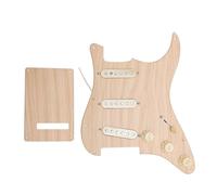 Pissente Prewired SSS Pickguard, 11 Fori Alnico 5 Set Single Coil Pickup | Costruzione in bambù, interruttore a 5 vie caricato, manico 6.0K ponte 6.4K, parti di riparazione di aggiornamento per