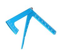Pissente RC Camber Regolabile Righello Blu Alta Precisione Lega di Alluminio Strumento di Misura per Altezza e Allineamento Ruote Auto RC 10,2 X 8 Cm