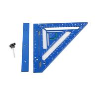 Pissente Strumento Professionale Innovativo per Tracciatura a Squadro, Righello Triangolare Goniometro in Lega di Alluminio con Marcature Incise Precise per Ingegneri e Falegnami