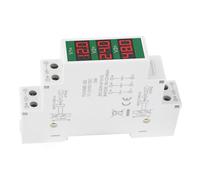 Pissente Voltmetro Montato su Binario DIN, Misuratore di Tensione Isolato a 3 Cifre LCD con Uscita Dell'interruttore per DC 11-310V