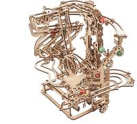 Pista a biglie meccanica in legno UGEARS con trasmissione a catena - puzzle 3D