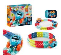 Pista Antigravità per Corse, Pista Flessibile DIY Personalizzabile con Luminosa nel Buio & Auto LED, Gioco Educativo da Costruire per Ragazzi, Ideale per Gare Creativa e Puzzle per Bambini (46PCS)