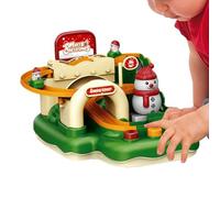 Pista Auto Da Corsa per Bambini Piccoli - Giocattolo Del Veicolo per Natale | Set di Gioco Veicoli | per Bambini E Ragazze Di Tutte Le Età A Natale, Vacanze E Compleanno