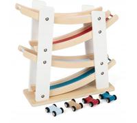 Small Foot 11873 Classic Racetrack, Made of Natural Wood, with Brightly Coloured