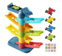 Pista Da Corsa Per Bambini | Giocattolo Veicolo per Abilità Motorie - Set Rampa Interattivo Migliora Le Abilità Motorie Gioco Educativo Per Bambini Età 3 Anni