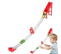 Pista Da Corsa per Bambini Piccoli: Gioco Di Rampa per Auto Compatta, Mini Lanciatore Di Veicoli, Strati Scorrevoli Lucidi, Struttura Di Gioco Di Corse Rapide, Parte Di Attività