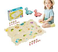 Pista Da Corsa Puzzle - Giocattoli Di Apprendimento Precoce,Dinosauro Race - per Bambini Regali Compleanno Natale