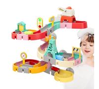 Pista d'acqua per il bagno - scivolo da vasca per bambini, giocattolo interattivo con ventose, cursore scorrevole per bambini dai 4 agli 8 anni, divertimento nella vasca da bagno, giocattolo acquatico