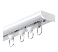 Pista di alluminio per il corsia del supporto 1 del soffitto perfetto per i divisori di stanza alta Quali Dimensione: 2. 8ft Colore: Facile Installat bianco