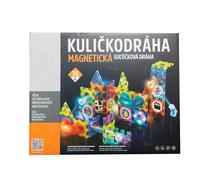 Pista di biglie magnetica con effetti luminosi, 75 pezzi