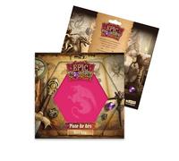 Pista di dadi - Pink Dragon - 19 x 19 cm, in pelle e velluto