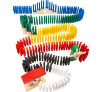 Pista di domino in legno SMALL FOOT - set creativo con 490 pezzi