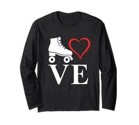 Pista di Pattinaggio a rotelle I Love Roller Skating Vintage Anni '70 '80 e Derby Maglia a Manica