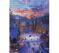 Pista Di Pattinaggio Puzzle 2000 Pezzi, 3D Puzzle per Adulti Impegnativo, Educa Puzzles Artistico, Divertente E Stimolante Puzzles Decorativo per La Famiglia, Regalo e Decorazione Pareti FNKL6-552