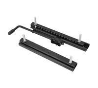 Pista di scorrimento del sedile, 2Pcs doppio bloccaggio sedile slider universale secchio sedile slider tracce con maniglia di regolazione, montaggio sedile traccia Assembly Kit