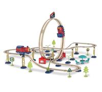 Pista ferroviaria con loop, locomotiva elettrica, 55 × 52 × 36,5 cm