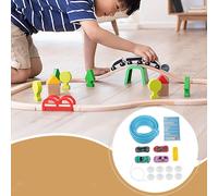 Pista flessibile da 4,5 m con 4 mini macchinine pressofuse per bambini dai 3