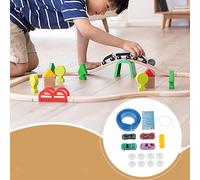 Pista flessibile da 4,5 m con 4 mini macchinine pressofuse per bambini dai 3