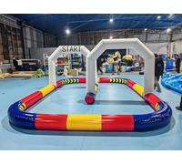 Pista gonfiabile portatile di esplosione della pista dei go-kart del PVC per l'automobile di paraurti (20x10x6.5ft con la pompa)