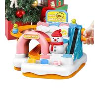 Pista per Auto da Corsa per Bambini Piccoli,Giocattolo Educativo Auto per il Natale,Set da Corsa | per Bambini e Bambine, Natale e Compleanno