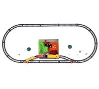 Pista per trenino elettrica con stazione di carico 320 cm