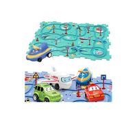 Pista puzzle Ocean Car, gioco di puzzle da corsa, set di attività educative per bambini piccoli