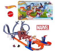 PISTA RAGNATELA DI SPIDERMAN VS DR OCTOPUS INCLUDE DUE MACCHINE HOTWHEELS HTM08