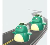 Pista scorrevole aggiuntiva per scala mobile automatica con piccolo dinosauro, compatibile con binario da 1,5 cm/0,59 pollici (Green, 6x5cm)