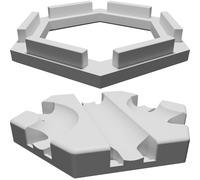 Pista Tile per Gravitrax Marble Run Compatibile Espansione Dritto Curve