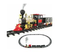 PISTA TRENINO GIOCATTOLO BAMBINI TRENO LOCOMOTIVA CON FUMO LUCE SUONI E 3 VAGONI