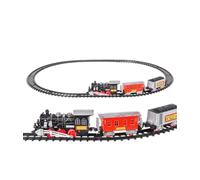 PISTA TRENO TRENINO PER BAMBINI 250CM CON BINARI LOCOMOTIVA 2 VAGONI LUCI SUONI