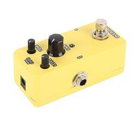 Pistallo degli Effetti della Chitarra Elettrica, Potenti Controlli del Pedale del Pedale Mini-modulazione con un Singolo Blocco per la Registrazione Musicale (Sovraccarico giallo)