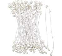 Pistilli - Stami di fiori, colore: bianco perlato, 6,4 x 0,2 mm, 100 pezzi