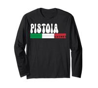 PISTOIA City Italia Vintage Bandiera Italia per Gli Amanti dei Viaggi Maglia a Manica