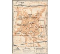Pistoia Italy Map Journal: Vintage Map Notebook