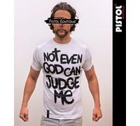 Pistol Boutique Bianco Uomo Standard Fit Girocollo Not Even God Can Judge Maglia