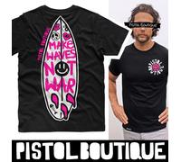 Pistol Boutique T-Shirt Da Surf Estate Spiaggia Make Waves Not War