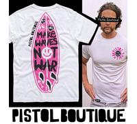 Pistol Boutique T-Shirt Da Surf Estate Spiaggia Make Waves Not War