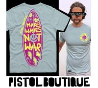 Pistol Boutique T-Shirt Da Surf Estate Spiaggia Make Waves Not War