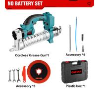 Pistol per Grasso Elettrica 18V Pressione max. 10000PSI Kit con Valigetta