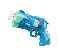 Pistola a bolle blu con luce