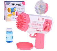 Pistola a bolle per bambini con luce e liquido