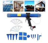 Pistola a colla per vetro pneumatico da 600 ml con manometro e velocitÃ regolabile