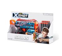 Pistola a dardi in schiuma X-SHOT SKINS FLUX, 8 dardi